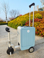 Aliotop Valise légère pour scooter électrique-20 pouces, portée de 10 km, lumières respiratoires à LED pour l'aéroport