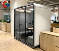 Cabine Apple préfabriquée isolée et étanche, maison capsule spatiale de luxe, bureau modulaire en conteneur pour la vie en plein air et les séjours à l'hôtel