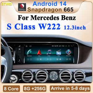 Reproductor multimedia para coche CNSTWE Qualcomm 665 de 12.3 pulgadas con Android 14, adecuado para Mercedes Benz Clase S W222 con reproducción inalámbrica. - Product Image 2