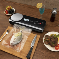 Scelleuse sous vide électrique automatique avec balance de cuisine numérique, mode marinade, barre métallique, écran LCD, fourniture d'usine pour usage domestique