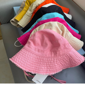 Logo personalizzato nuova moda estiva sport all'aria aperta protezione solare pescatore cappelli a secchiello cappelli - Product Image 2