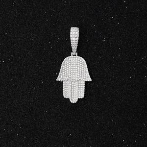 Pendentif personnalisé Yy en argent 925, 3 tons, bijoux hip-hop avec testeur de diamant, pendentif et breloque personnalisés en moissanite - Product Image 5