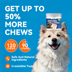 Custom lacrima macchia morbida masticare per cani Pet integratori per la cura della salute degli animali domestici trattamento nutrizionale proteggere gli occhi sistema immunitario rimuovere la macchia alimentare - Product Image 1