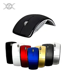 Wireless Optical Foldable Mouse Customized Logo Optical USB Cordless Arc Mice For PC