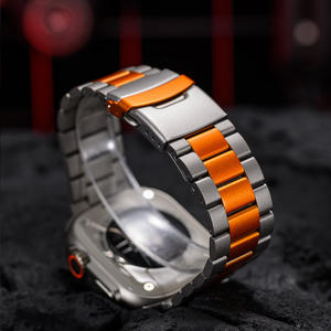 <span class=keywords><strong>Bracelet</strong></span> d'affaires de <span class=keywords><strong>luxe</strong></span> en métal nouveau <span class=keywords><strong>Bracelet</strong></span> à maillons en titane pour hommes respirant pour <span class=keywords><strong>Apple</strong></span> <span class=keywords><strong>Watch</strong></span> 10 Ultra 49mm 46mm 44mm 42mm - Product Image 5