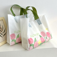 Sacs en plastique PE découpés avec poignée, personnalisés avec logo imprimé, en LDPE/HDPE, 45*35cm, 40*30cm, pour vêtements, sous-vêtements et sacs de courses