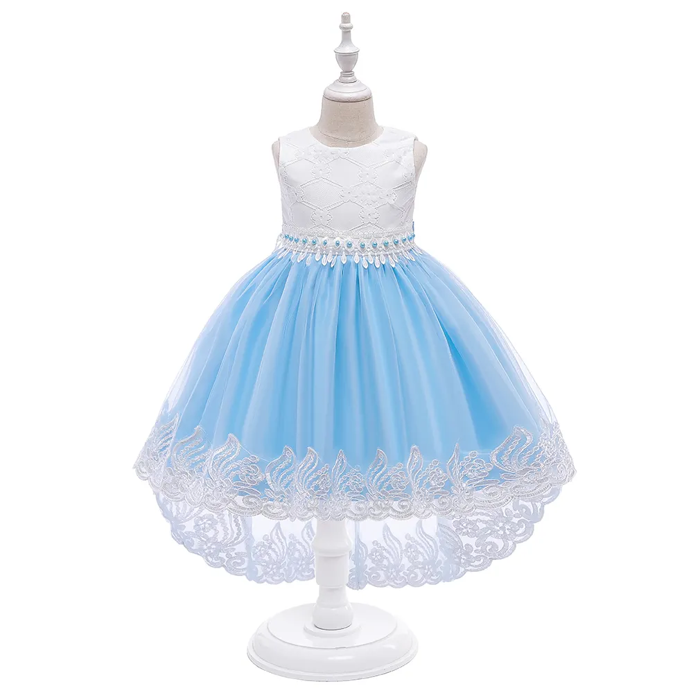 2020 été nouveau Design fille robe enfants robe enfants vêtements dentelle fleur fille robe T5195