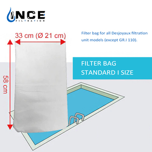 Sac filtrant compatible avec les piscines <span class=keywords><strong>Desjoyaux</strong></span>, 6 15 30 microns - Product Image 2