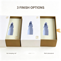 Boîte cadeau personnalisée multi-tailles de type tiroir, emballage en papier recyclé avec insert en éponge pour pièces électroniques, coffret cadeau