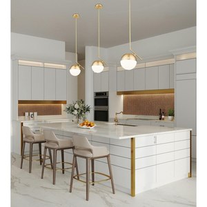 Isla <span class=keywords><strong>de</strong></span> cocina, luces ambientales, lámpara <span class=keywords><strong>de</strong></span> techo redonda <span class=keywords><strong>de</strong></span> hierro cepillado dorado, lámpara Led <span class=keywords><strong>de</strong></span> nuevo estilo <span class=keywords><strong>para</strong></span> iluminación del hogar - Product Image 2