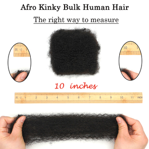 KAMA 100% Cabello humano Dreadlock Extensión Loc Extensión Afro Kinky Cabello humano Crochet para trenzas Locs Reparación - Product Image 5