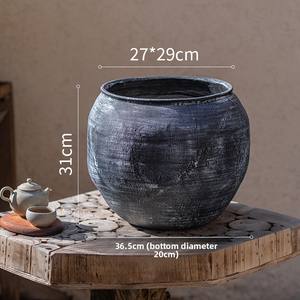 Maceta <span class=keywords><strong>de</strong></span> Fibra <span class=keywords><strong>de</strong></span> Magnesio Hecha a Mano, Transpirable, para Interiores, Sala <span class=keywords><strong>de</strong></span> Estar, Jardín, Plantas Verdes, <span class=keywords><strong>de</strong></span> Alta Gama - Product Image 6