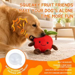 Eco-friendly Cotton Stuffed Durable Fruit Squeaky Pet Dog <strong>Chew</strong> Plush Toys Pet Toys for Dog <strong>Chew</strong> Toys Aggressive Chewers - Product Image 3