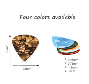 Bán buôn biểu tượng tùy chỉnh Celluloid Guitar Picks giá rẻ Acoustic-bass điện Ukulele dây cụ bộ phận & phụ kiện - Product Image 6