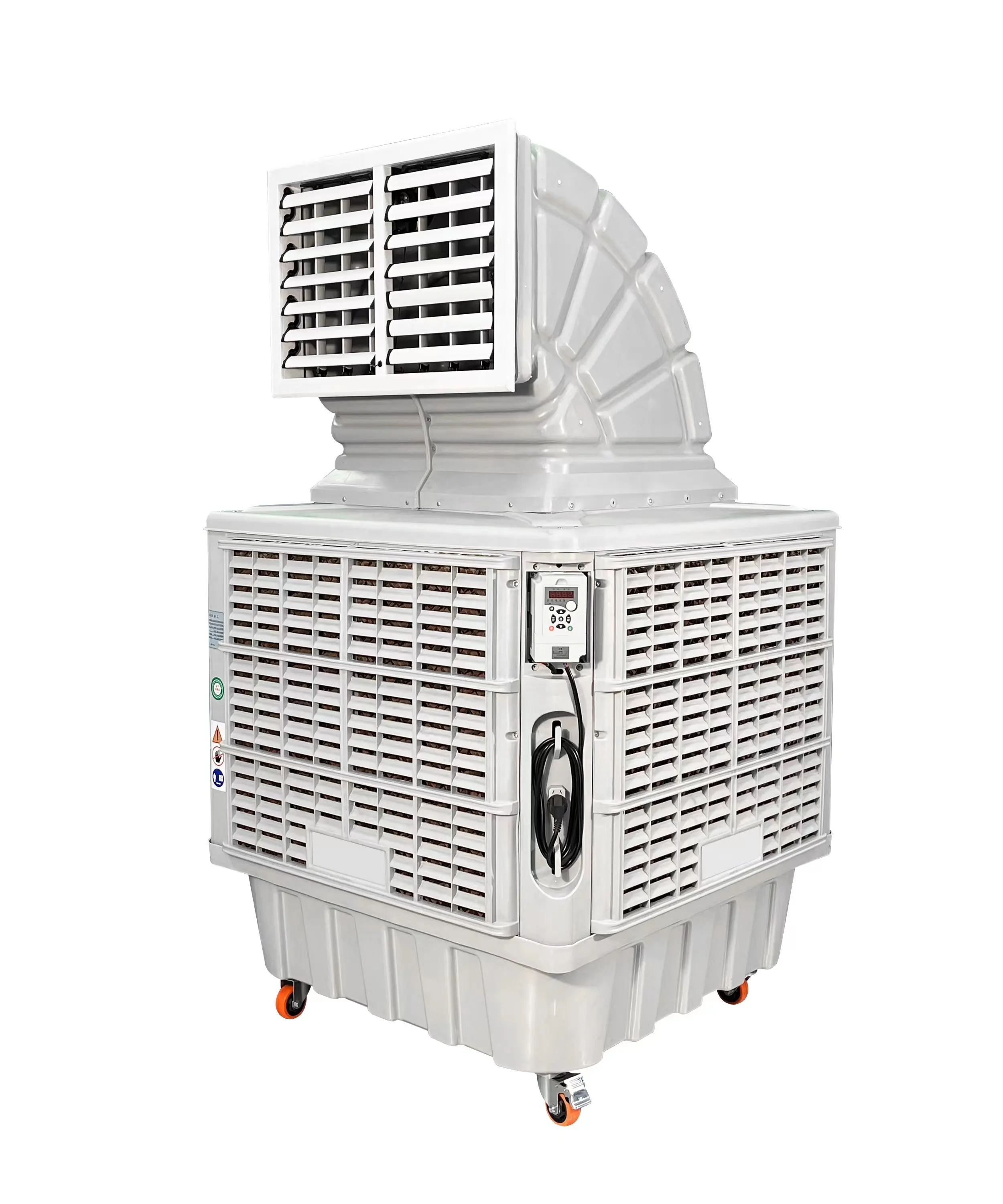 Refrigeratore d'aria evaporativo con 280L serbatoio d'acqua pavimento aria condizionata industriale aria condizionata portatile