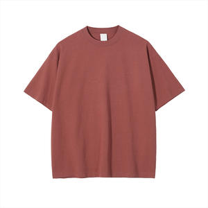 Camiseta de punto transpirable para hombre con hombros caídos, detalles sólidos, ajuste relajado en el pecho, algodón suave, funcional, casual, para el día a día, lisa. - Product Image 1