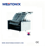 Machine de laminage automatique à commande hydraulique WESTONIX pour film adhésif sensible à la pression, bois, papier, plastique