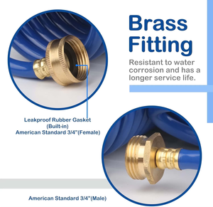 Manguera de Jardín Profesional Resistente a la Oxidación, Ligera y Retráctil de 100 Pies, Manguera de Jardín en Espiral de EVA - Product Image 2
