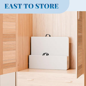 Ensemble <span class=keywords><strong>table</strong></span> et banc pliables en plastique pour le <span class=keywords><strong>camping</strong></span>, facile à transporter et à ranger Offre Spéciale l'extérieur, 6 pieds, <span class=keywords><strong>8</strong></span> <span class=keywords><strong>personnes</strong></span> - Product Image 5