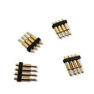 Nouvelles idées Connecteur Pogopin de précision à 4 broches plaqué or à ressort pour montage sur circuit imprimé Contact électrique - Product Image 4