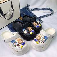 Deran OEM Cartoon Labubu Nouveaux accessoires Style Ins Mules à plateforme Antidérapantes Sabots unisexes Sandales Personnalisées Chaussons en EVA Chaussures pour femmes