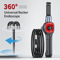 Endoscope vidéo portable 6,2 mm 1 m articulé à 4 voies 360 degrés, caméra d'inspection industrielle pour mécaniciens, boroscope vidéo IP67