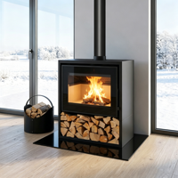 R1202A haute qualité écologique 12kw intérieur autoportant poêle à bois cheminée poêle à bois Villa hôtel appartement maison