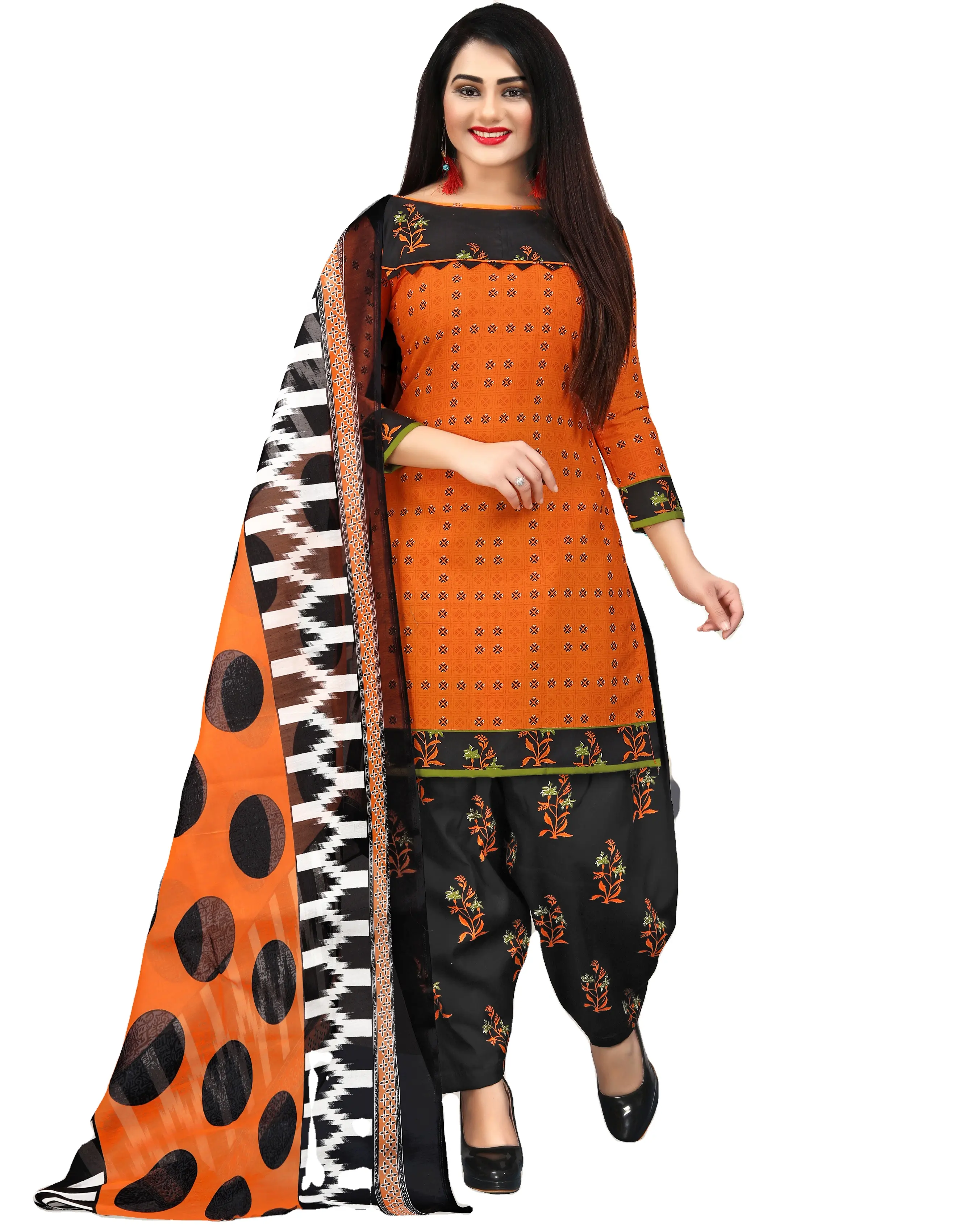 Premium Quality Beautiful Cotton Fabric Unstitched Dress Material for Women Available at Affordable Price for Export