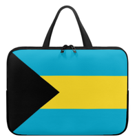 Sac pour ordinateur portable avec drapeau d'Antigua, étui pour ordinateur portable fin et imperméable avec fermeture éclair de qualité supérieure, sac portable pour tablette