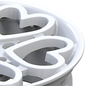 Velg Mobil Desain Baru Bentuk Hati Bahan Alloy 17x8 Inch Forged untuk Bmw 5x120 Warna Putih Aluminium untuk Mobil Penumpang # JM7140 - Product Image 4