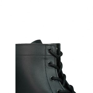 Botas Tácticas Personalizadas de Cuero Negro con Cremallera Lateral - Product Image 4