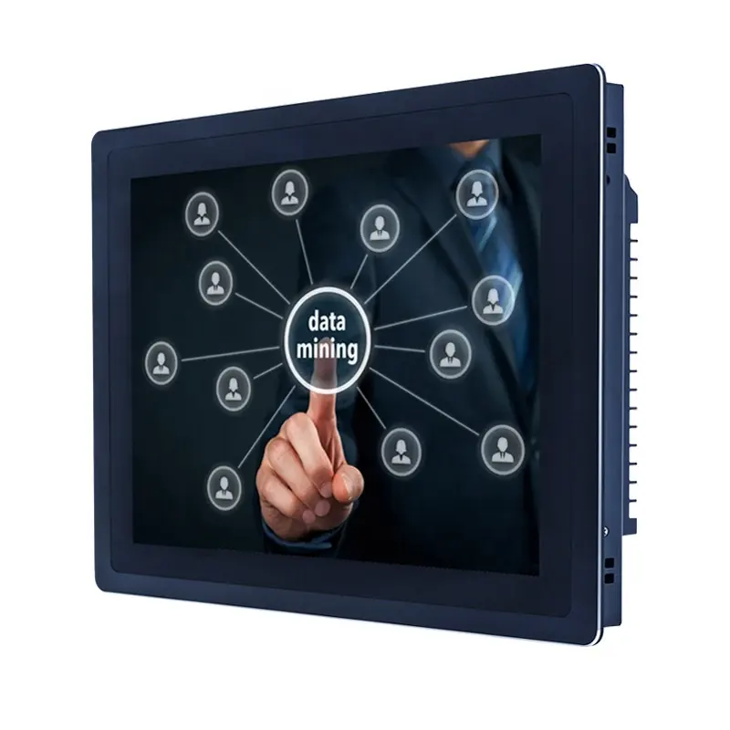 High Powerful Fanless Industrial Computer 10.4 12 15 17 19 21 Inch All In One Pc Ip65 Lcd Industrial Pc Touch Screen