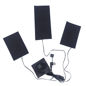 MLAZ947 Customised 5v 3in1 Alloy Fiber Electric Clothing Heating element Usb Heating <strong>Pads</strong> for Clothes - Product Image 1