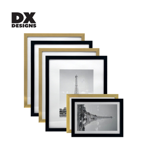DX Designs Cadres de photo en PVC noir doré <span class=keywords><strong>Affiche</strong></span> de films pour mur <span class=keywords><strong>Cadre</strong></span> de photo en plastique <span class=keywords><strong>personnalisé</strong></span> <span class=keywords><strong>Cadre</strong></span> de poster - Product Image 1