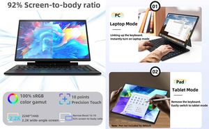 Miglior Nuovo <span class=keywords><strong>Laptop</strong></span> 2-in-1 da <span class=keywords><strong>14</strong></span> <span class=keywords><strong>Pollici</strong></span> con Schermo Touch IPS, 32GB RAM, 2TB SSD, Corpo in Metallo, Tastiera Magnetica, per Studenti e Professionisti, Processore Intel Quad Core - Product Image 5