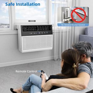 Climatiseur de fenêtre WIFI en forme de U, 10000 BTU, portable, économe en énergie, ultra silencieux, télécommande électrique - Product Image 4