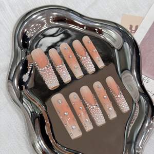 <span class=keywords><strong>Uñas</strong></span> Postizas Hechas a Mano, Estilo Bailarina, Ataúd, Y2K, <span class=keywords><strong>Uñas</strong></span> Acrílicas Decoradas, <span class=keywords><strong>Kit</strong></span> de <span class=keywords><strong>Uñas</strong></span> Acrílicas Brillantes, 10 Piezas - Product Image 4