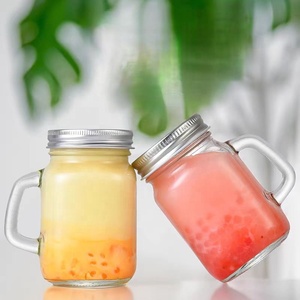 40 ml 120 ml 250 ml 500 ml Mason <span class=keywords><strong>Jar</strong></span> Mugs với xử lý miệng rộng <span class=keywords><strong>Old</strong></span> Fashioned uống lọ thủy tinh với kim loại có nắp đậy - Product Image 4