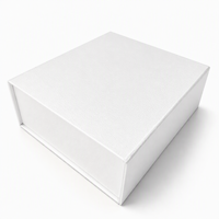 Boîte cadeau magnétique pliable avec impression, finition mate blanche, pour emballage cadeau de marque de thé, vente en gros, directement de l'usine, OEM