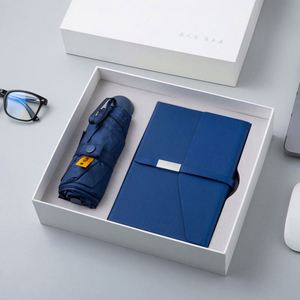 Ensemble cadeau de carnet A5 en cuir PU personnalisé en gros avec stylo, tasse thermique, parapluie, cadeau d'affaires pour Noël ou le Nouvel An chinois - Product Image 5