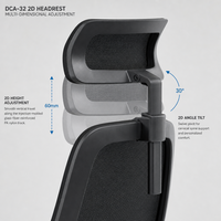 Chaise de bureau ergonomique à dossier moyen en maille avec support lombaire, accoudoirs fixes, chaise de travail pivotante pour ordinateur