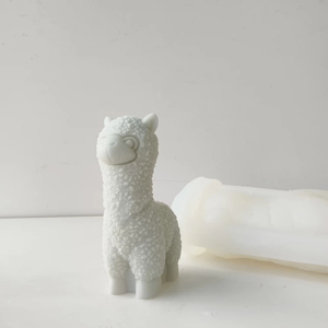 J10117 Tự Làm Động Vật Loạt Cừu Alpaca Hình Dạng Silicone Khuôn Sáng Tạo Hương Liệu Nến Khuôn Xà Phòng Sơn Thạch Cao Silicone Khuôn - Product Image 3