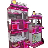 Vente chaude Trésorerie Et Monnayeur Prix Vente Bonbons Grabber Lucky Star Arcade Empileur Jeu Jouet Griffe Machine