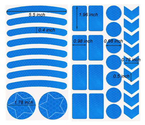 Kim cương lớp tùy chỉnh không thấm nước phản chiếu sticker tự dính phản xạ xe/Xe Đạp Phản Chiếu Mũ bảo hiểm Sticker - Product Image 5