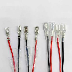 定制2线公母187 250 4.8毫米6.<span class=keywords><strong>3</strong></span>毫米铲形压接端子连接器至M4 M6环形端子电缆组件 - Product Image 2