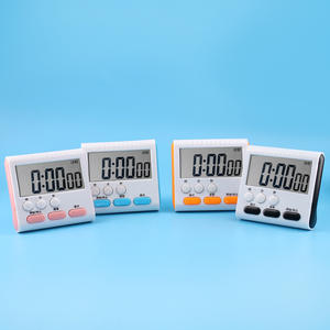 Minuteur de cuisine numérique 80x75mm avec contrôle tactile, fonctionnement facile, design carré, en plastique - Product Image 3