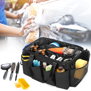 Borsa per dettagli di grandi dimensioni scatola per la cura dell'auto per i dettagli dell'auto forniture borsa per i dettagli dell'organizzatore del bagagliaio del carrello dell'autolavaggio - Product Image 6