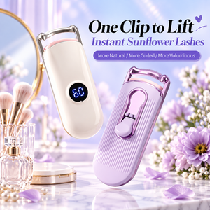 Recourbe-cils chauffant électrique, outil de recourbement des cils rechargeable par USB, appareil de beauté en plastique pour le maquillage - Product Image 1