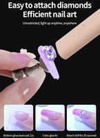 Lampe à ongles portable mini format stylo 3W sans fil pour le séchage du vernis gel UV