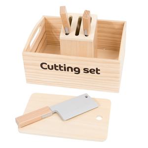 Jeu de cuisine en bois magnétique pour bébés et tout-petits avec fruits à découper et ustensiles simulés - Mini cadeau pour les 0-3 ans - Product Image 5